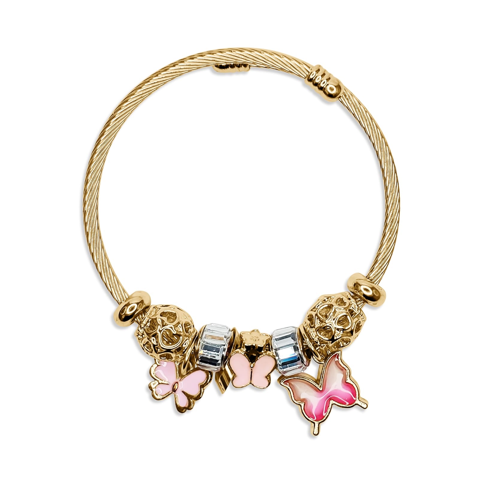 Pink Butterfly Charm