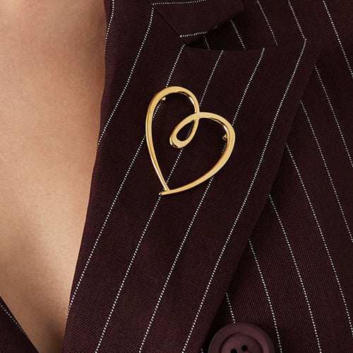 Amora Heart Broche (Gold)