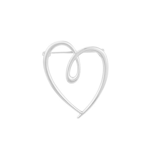 Amora Heart Broche (Silver)