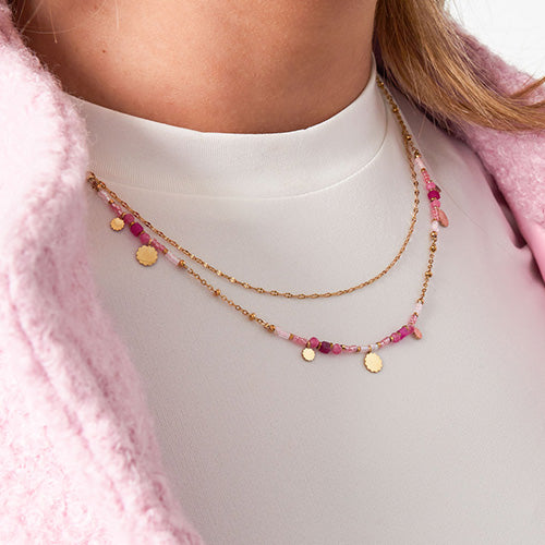 Golden Pink Blush Layers