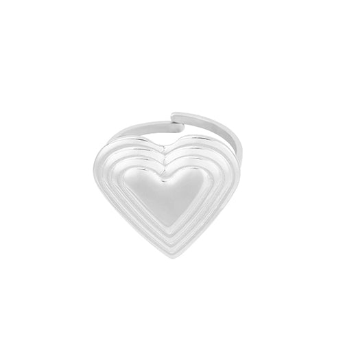 Silver Love Statement Ring